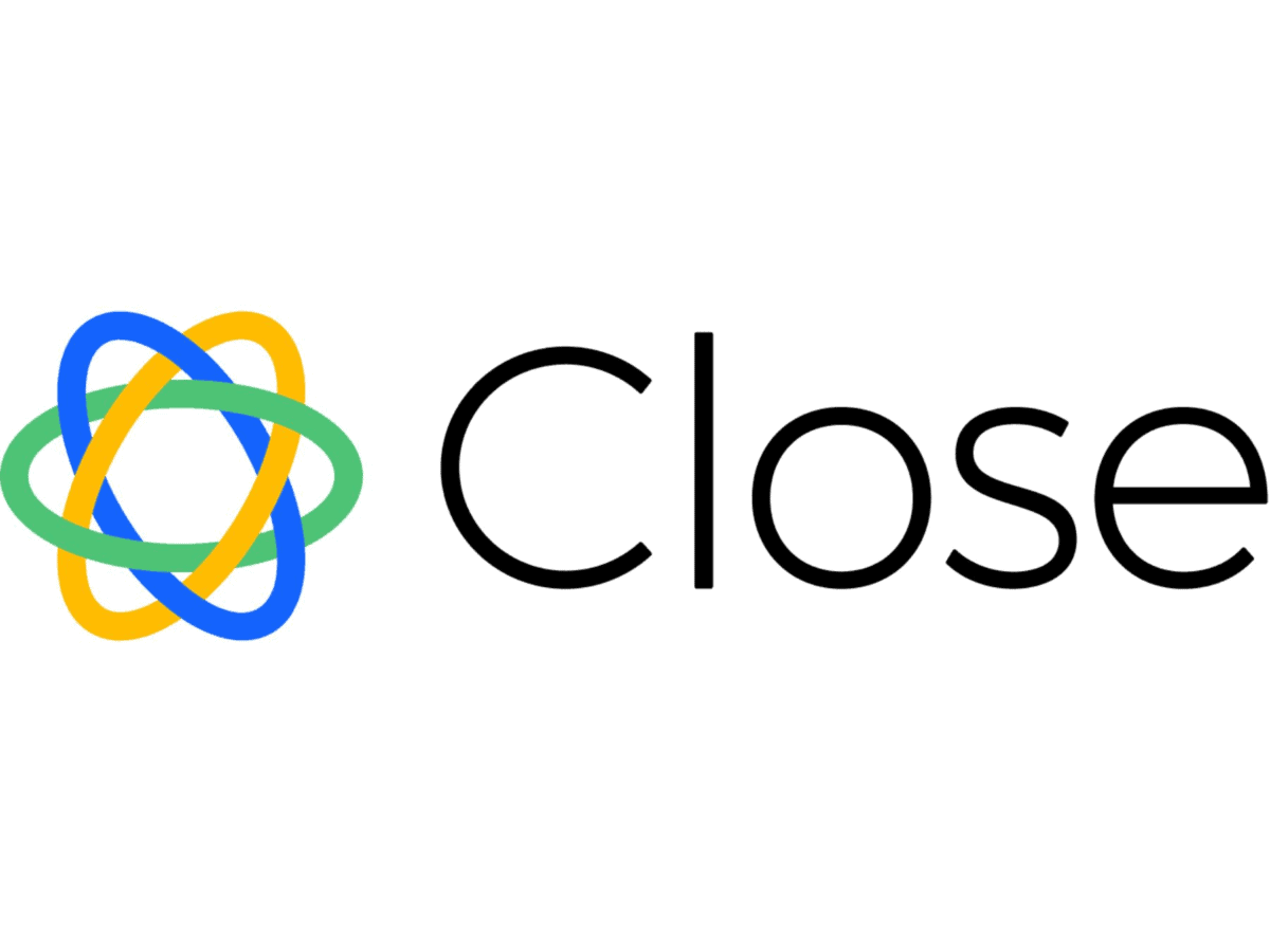 Close CRM dark colored logo with white background